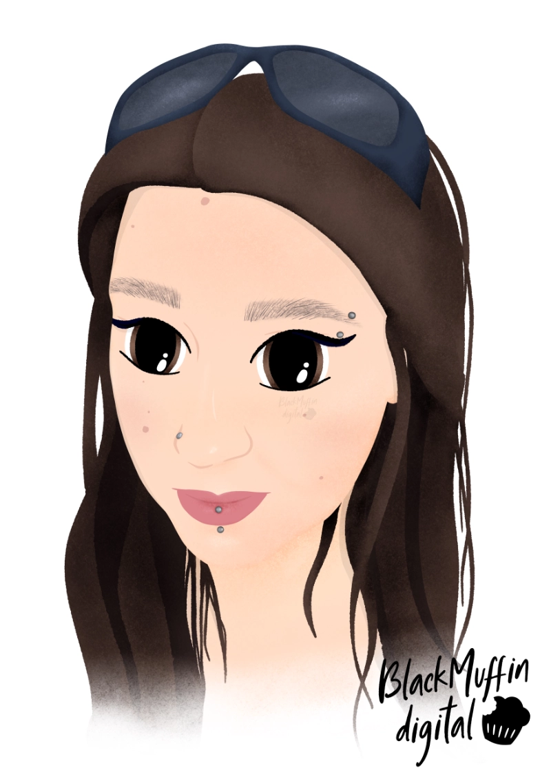 Faces Beav Illustration BlackMuffinDigital