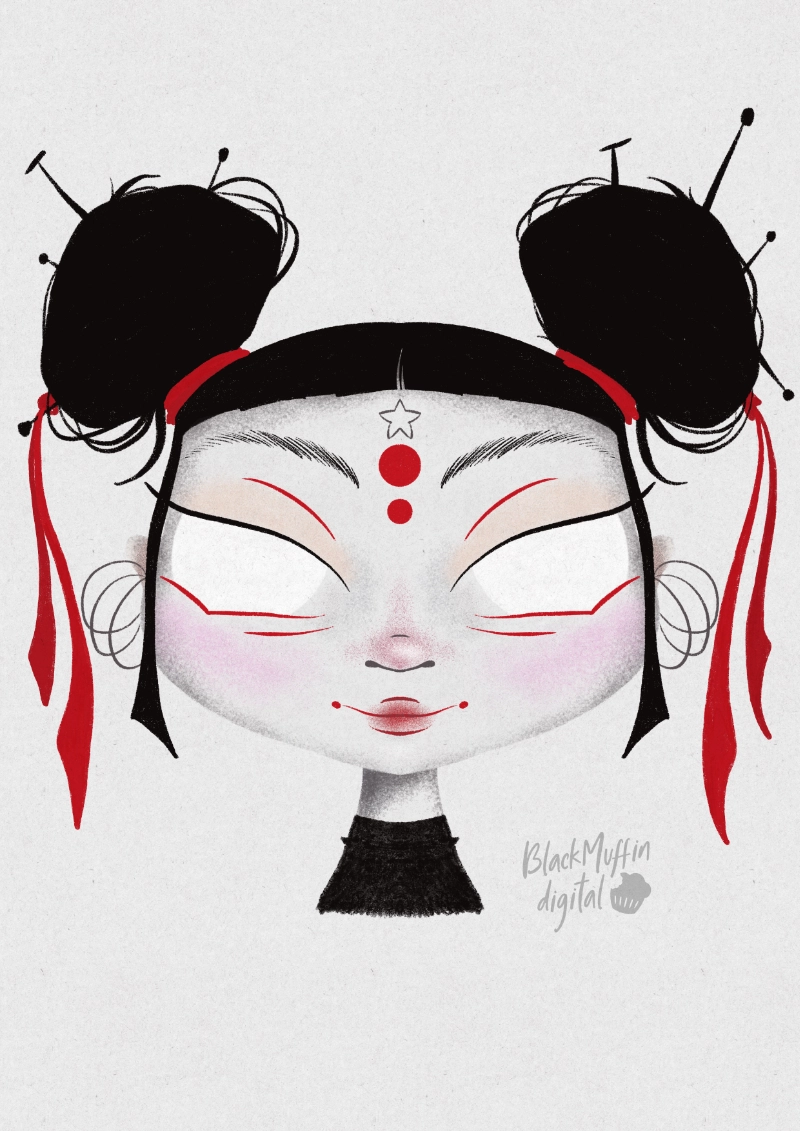 spooky faces portfolio art5