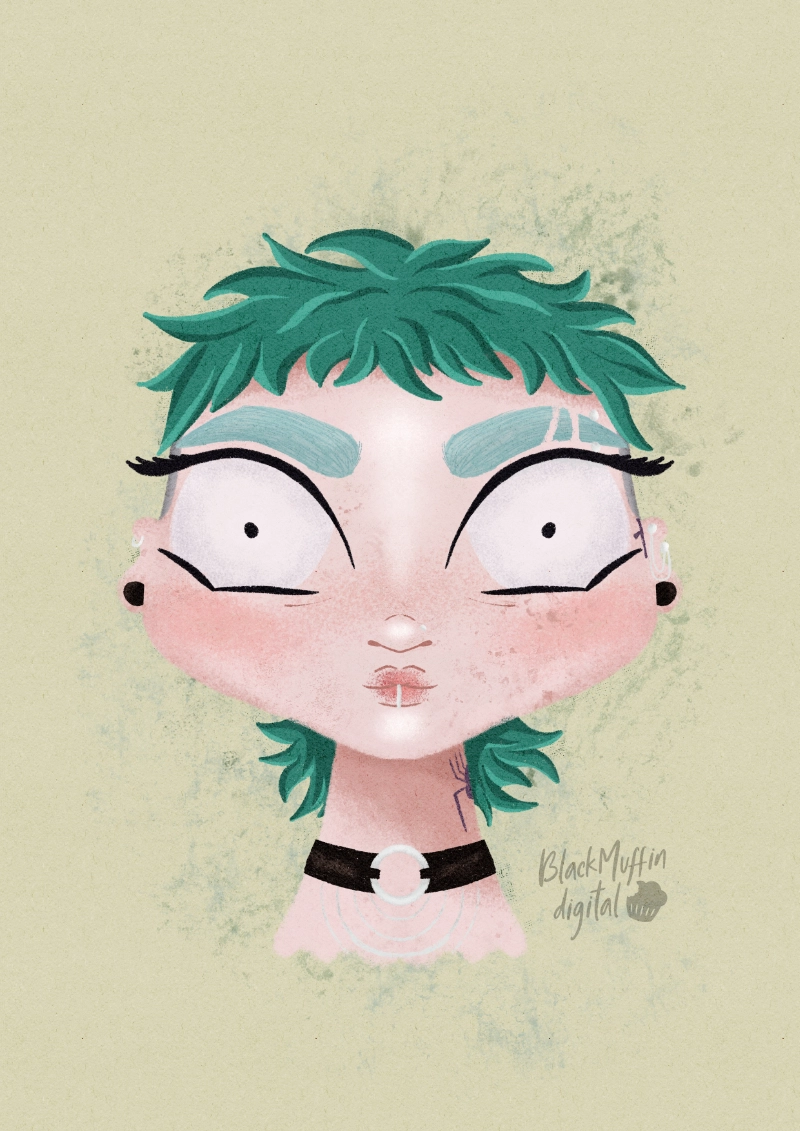 spooky faces portfolio art9